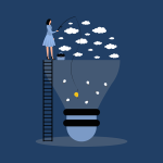 https://pixabay.com/illustrations/woman-ladder-idea-clouds-7780330/