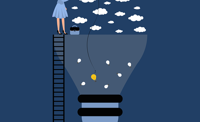 https://pixabay.com/illustrations/woman-ladder-idea-clouds-7780330/